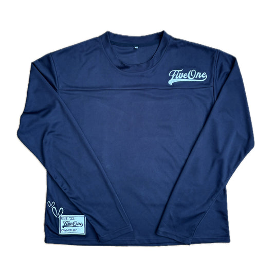 Long Sleeve Jersey (Black & White)