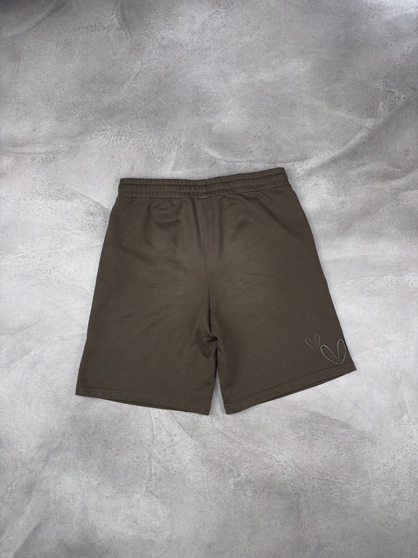 Five One Patchwork Shorts – Olive Taupe