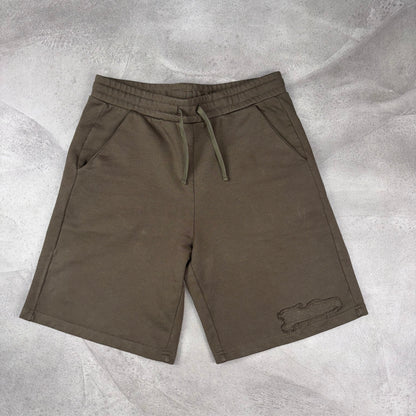Five One Patchwork Shorts – Olive Taupe